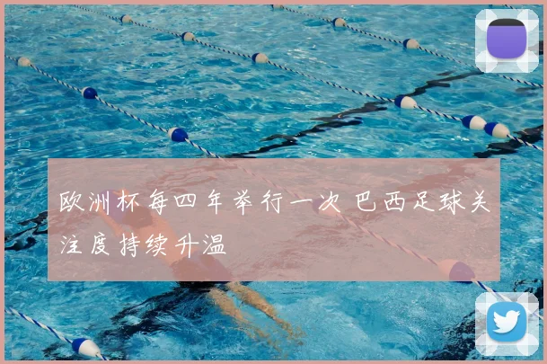 欧洲杯每四年举行一次 巴西足球关注度持续升温