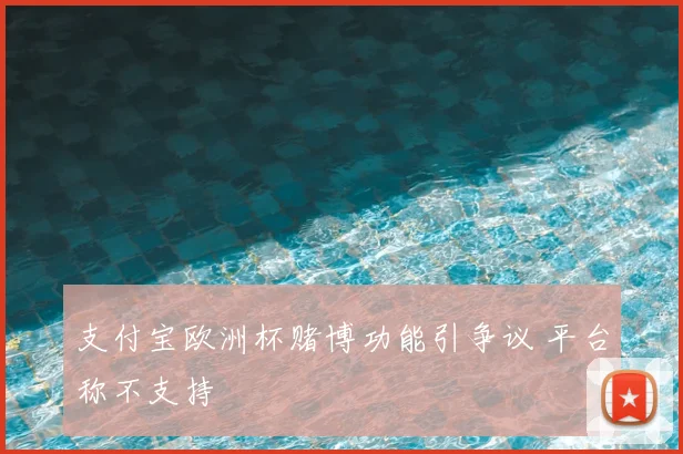 支付宝欧洲杯赌博功能引争议 平台称不支持